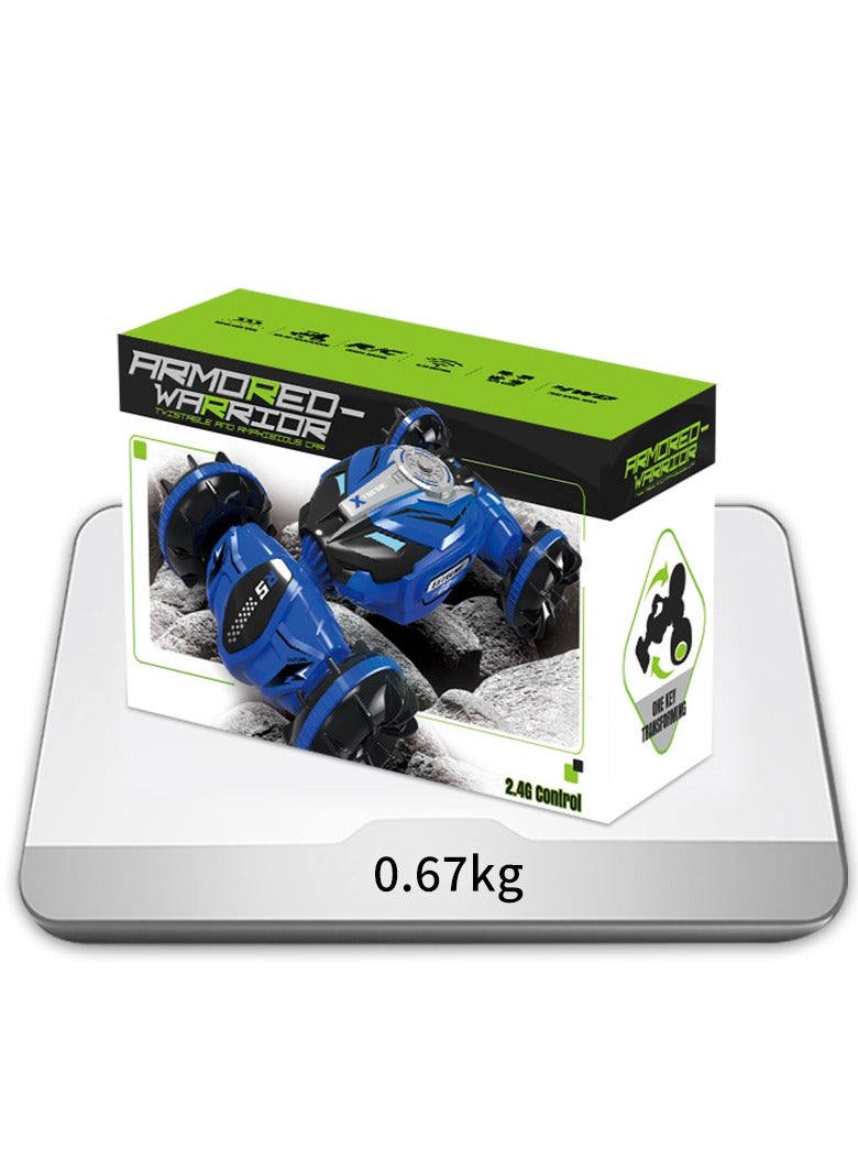 JJRIC Remote Control Amphibious Twisted Car for Children, Four wheel Drive, Gesture Sensing, Double sided Special Effects RC Remote Control Car  - Image 2