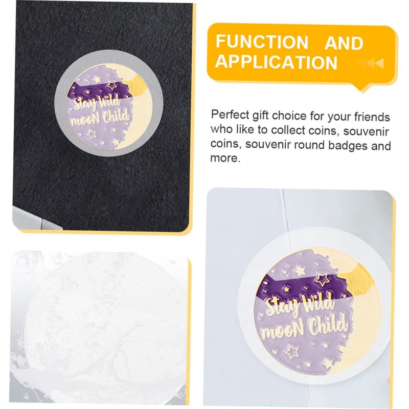 20pcs Round Badge Protector Covers for Display Storage Souvenir Parties - Image 4