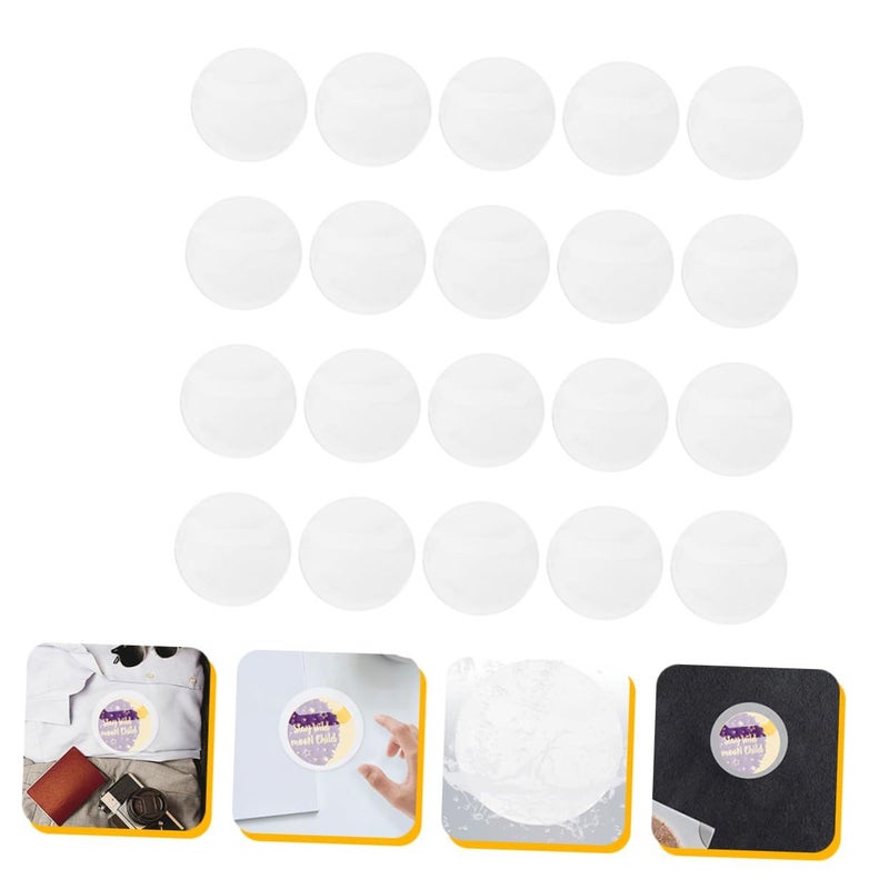 20pcs Round Badge Protector Covers for Display Storage Souvenir Parties - Image 3