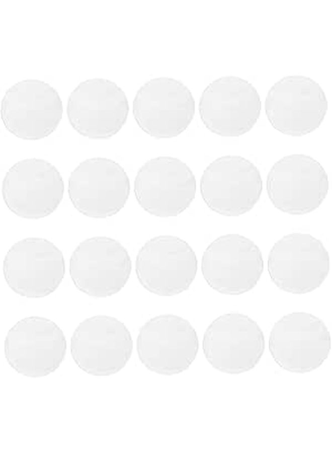 20pcs Round Badge Protector Covers for Display Storage Souvenir Parties - Image 1
