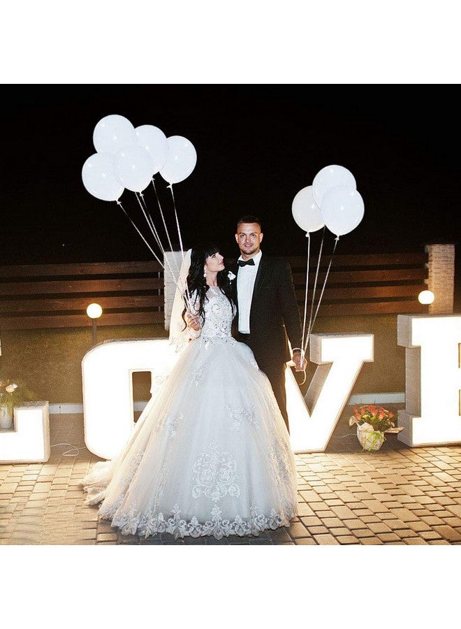 Led Light Up Balloons Daokey 30 Pack White Party Led Balloons Lights For Party Birthday And Wedding Decoration (White Balloons White Lights)