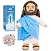 Yelakey Jesus Plush Doll 13 Jesus Plushies with Stickers Christian Faith Plushie FaithBased Gift for Kids Sunday School Church Religious Easter Christmas - Image 2