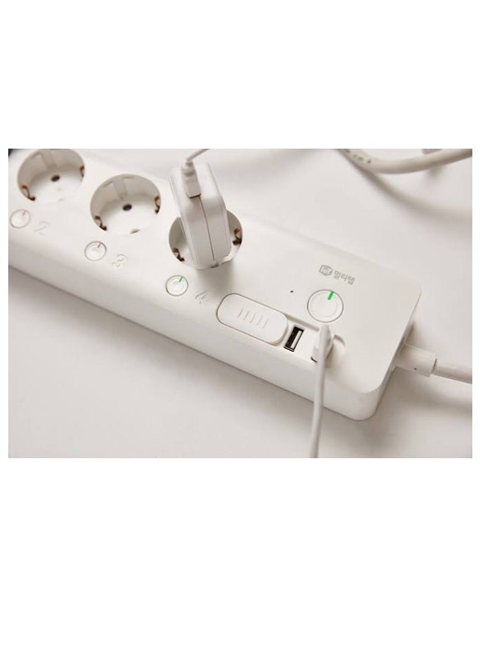 Smart Korean Power Strip – Intelligent Electrical Socket with Individual Control & Protection (Made in Korea) - Image 1