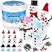 Fovths 8 Pieces Christmas Snowman DIY Craft Kit Foam Putty DIY Decorating Set Build A Snowman Toy Snowmen Making Kit for Christmas Home Party School Supplies - Image 3