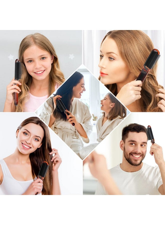 Nuenen Nuenen 4 Pcs Folding Hair Brush with Mirror Portable Mini Hair Brush Small Compact Pocket Hair Comb for Family Travel Car Gym Wig Bag Purse Gift Women(Tortoiseshell) - Image 5