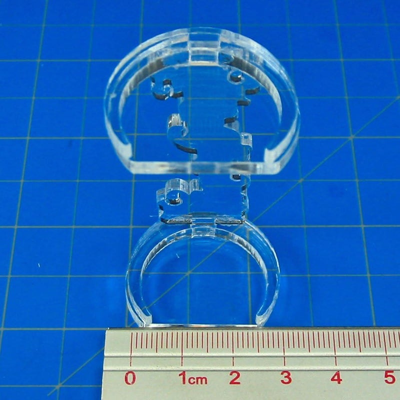 LITKO Flying Figure Stands - 2 Pack of 25mm Round Acrylic Stands for Adventure Games and DND - Image 2