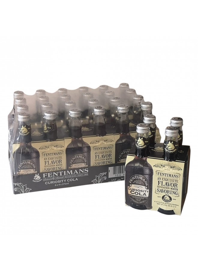 Fentimans Fentimans Sparkling Curiosity Cola - Healthy Soda, All Natural Craft Soda Pop, Perfect Mixer, Natural Ingredients, Botanically Brewed - 9.3 Fl Oz (Pack of 24) - Image 1