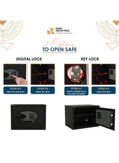 RIGID Large Hotel Safe 30x38x30 cm  - Image 3