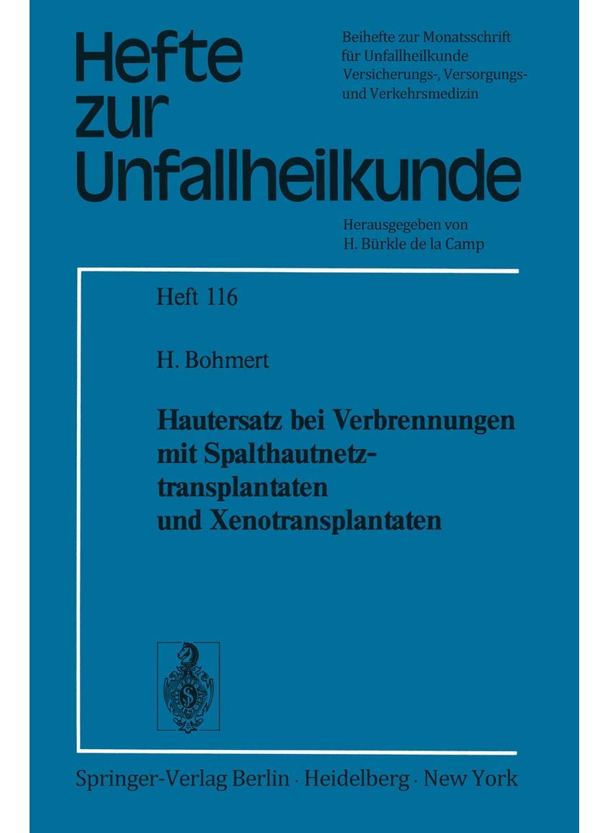 Hautersatz bei Verbrennungen mit Spalthautnetztransplantaten und Xenotransplantaten 