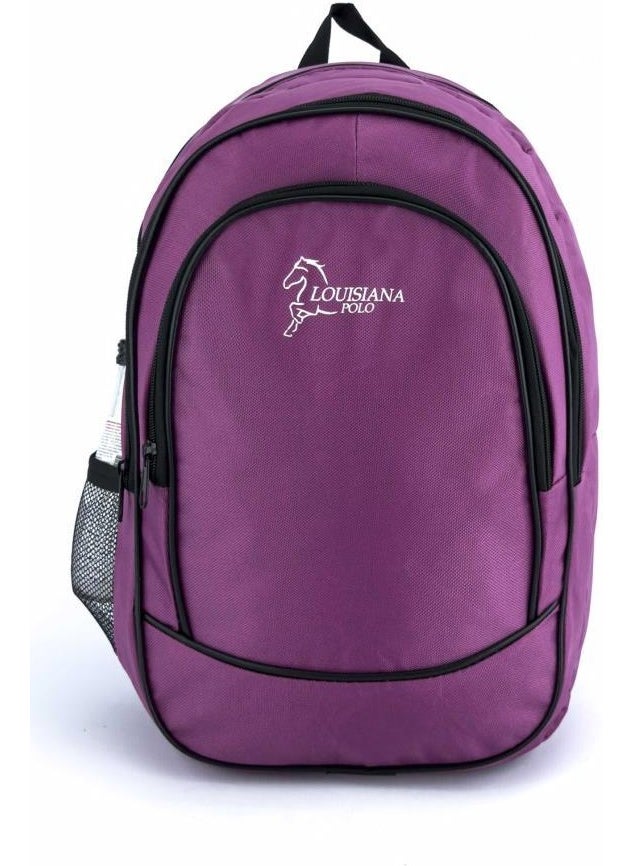 Louisiana Polo 3 Compartment School Backpack Pink 2450  - Image 2