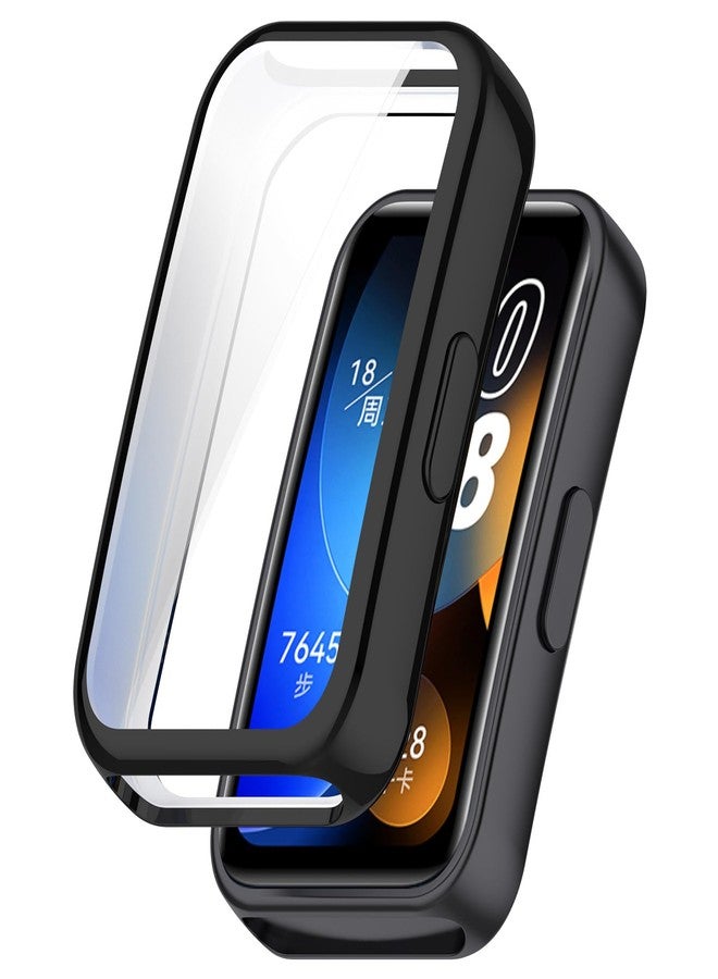 LOKEKE Compatible with Huawei Band 10 Protective Case Cover, Full Coverage TPU Protective Case Cover Shell Compatible with Huawei Band 10/9/8(TPU Black) - Image 2