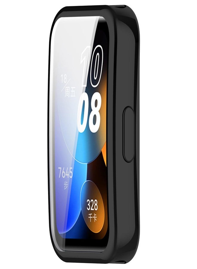 LOKEKE Compatible with Huawei Band 10 Protective Case Cover, Full Coverage TPU Protective Case Cover Shell Compatible with Huawei Band 10/9/8(TPU Black) - Image 1
