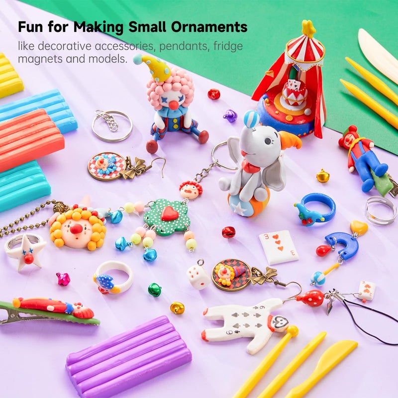 Shuttle Art 112 Colors Polymer Clay Kit, Oven Bake Clay for Kids, 20 Sculpting Tools, 16 Accessories, Non-Toxic, Non-Sticky DIY Crafts for Kids Adults - Image 5