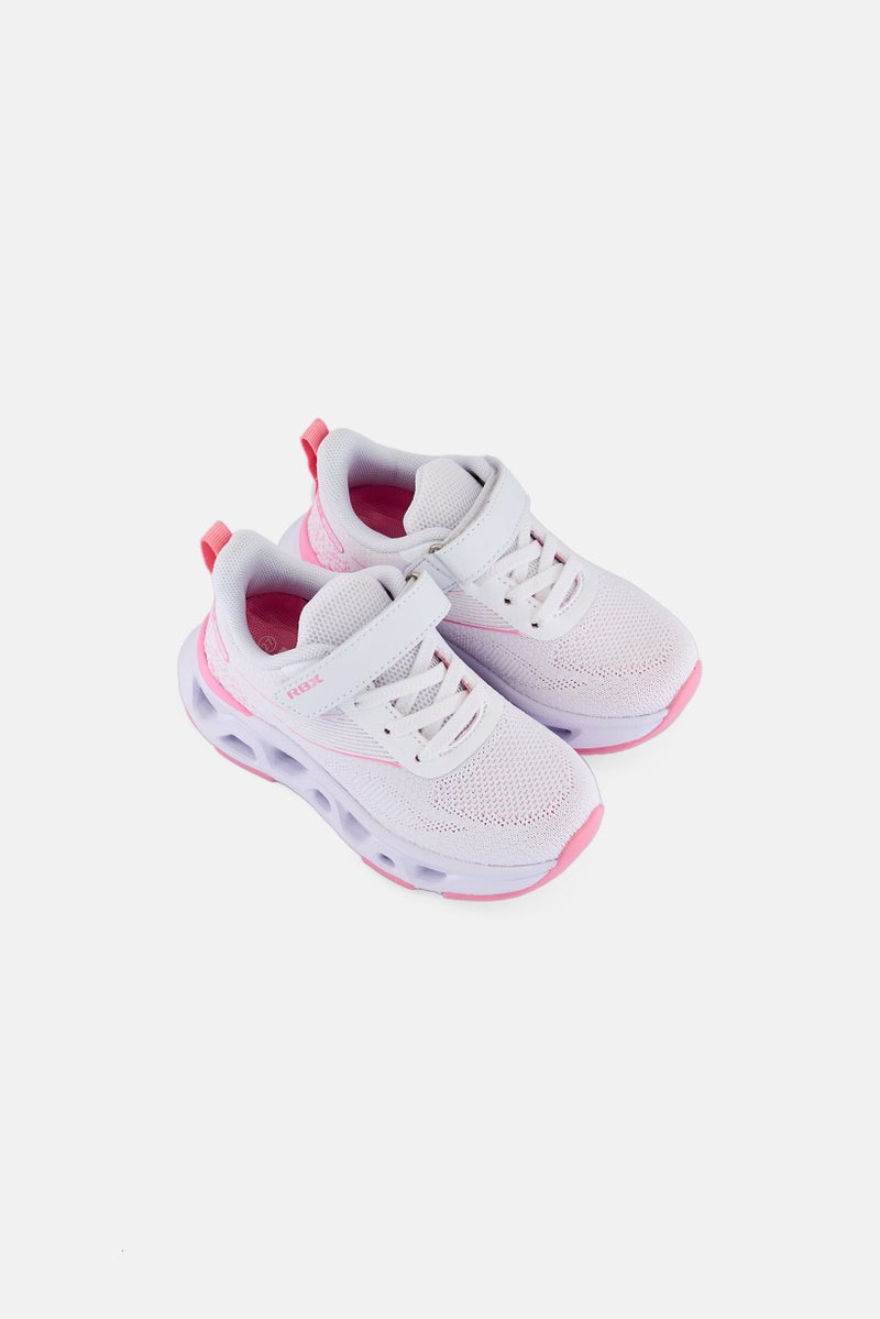 RBX Toddlers Girl Velcro Closure Outdoor Shoes, White - Image 2