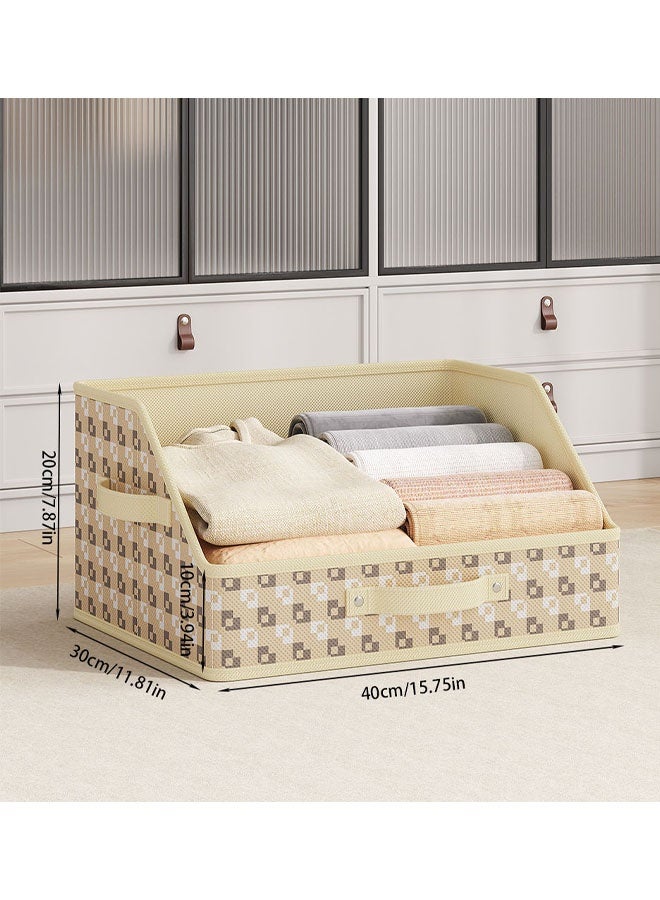 Storage Boxes,Storage Basket with Handles,Closet Organizers for Clothes Storage, Storage Cubes Organizer with Handles,Home Storage Box with Handles Organizer for Organizing Shelves, Closets, Clothes and Toy - Image 2