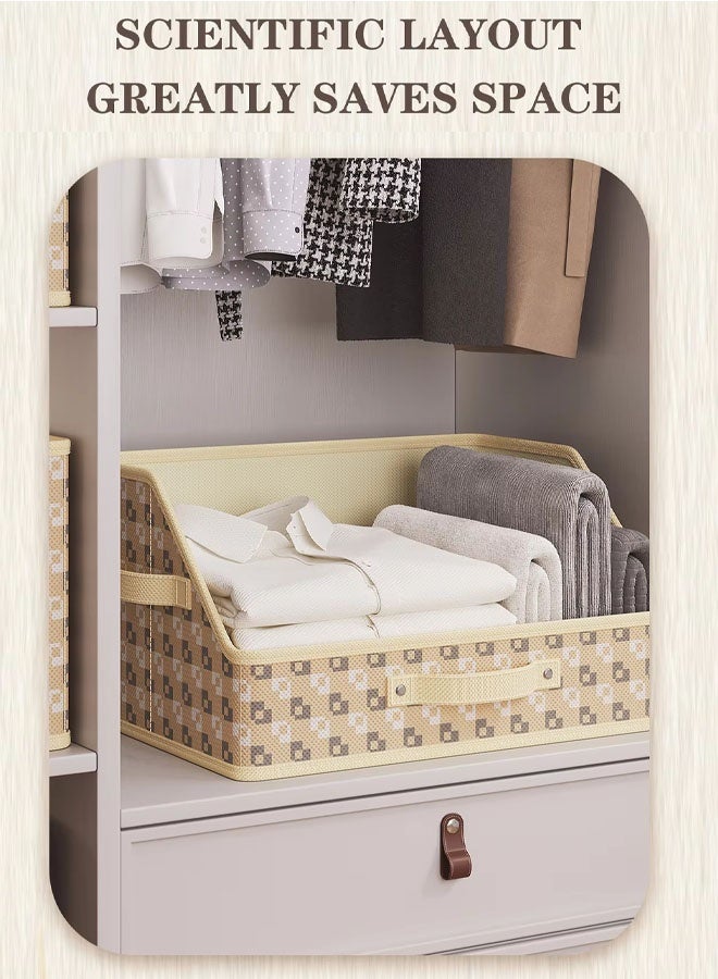 Storage Boxes,Storage Basket with Handles,Closet Organizers for Clothes Storage, Storage Cubes Organizer with Handles,Home Storage Box with Handles Organizer for Organizing Shelves, Closets, Clothes and Toy - Image 5