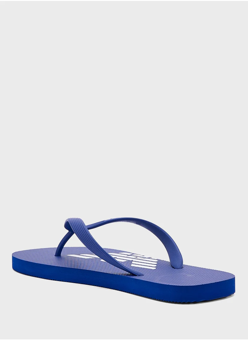 امبوريو ارماني Logo Beach Flip Flops