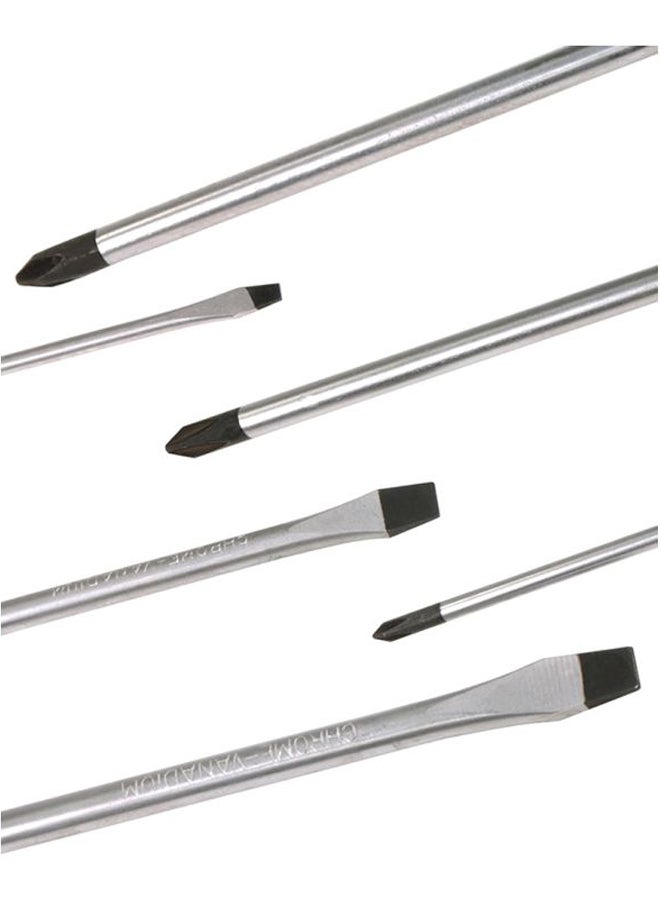 GEEPAS Screwdriver Set - 6Pcs, General Purpose Screwdriver| Rubber Insulated Handle for Comfortable Grip | Slotted & Phillips Screwdriver | Double Blister Package Red/Black/Silver - Image 4