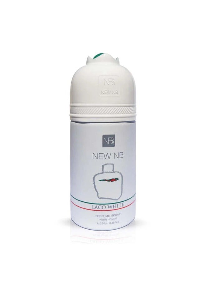 NEW NB Laco White Deodorant for Women - 250ml | Long-lasting Freshness & Invigorating Scent - Image 1
