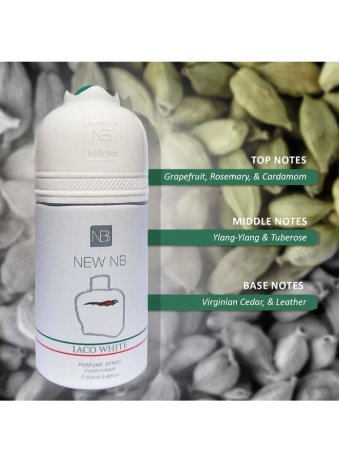 NEW NB Laco White Deodorant for Women - 250ml | Long-lasting Freshness & Invigorating Scent - Image 4