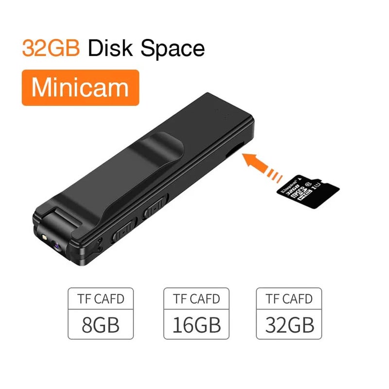 TECHNOVIEW Wired 1080p Full HD Camera with Video Audio Upto 5 Hours Backup Indoor Outdoor Security Camera with Free 32GB SD Card Clip Style - Black - Image 3