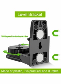 Y&D Fine-tuning Bracket Laser Level Adapter, Magnet Bracket, Multifunctional Pivoting Base with Adjustable Clip  - Image 5