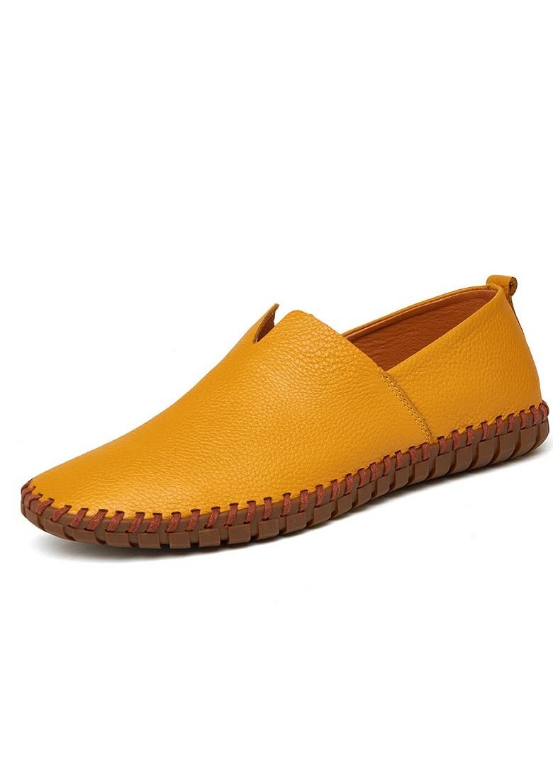 Loquat - Fashion Causal Light Slip Ons Yellow - Image 1