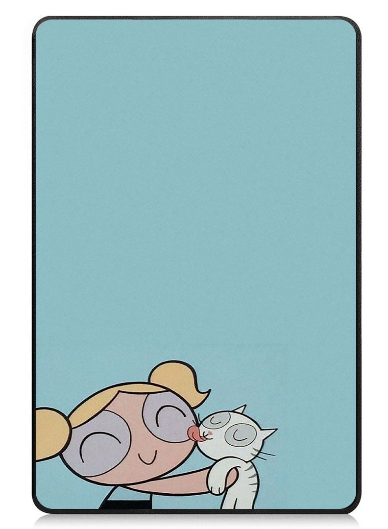 Theodor Protective Flip Case For Apple iPad Pro 11 (2024) With Trifold Stand Auto Wake Sleep Shockproof Cover Powerpuff-Girls blossom - Image 1