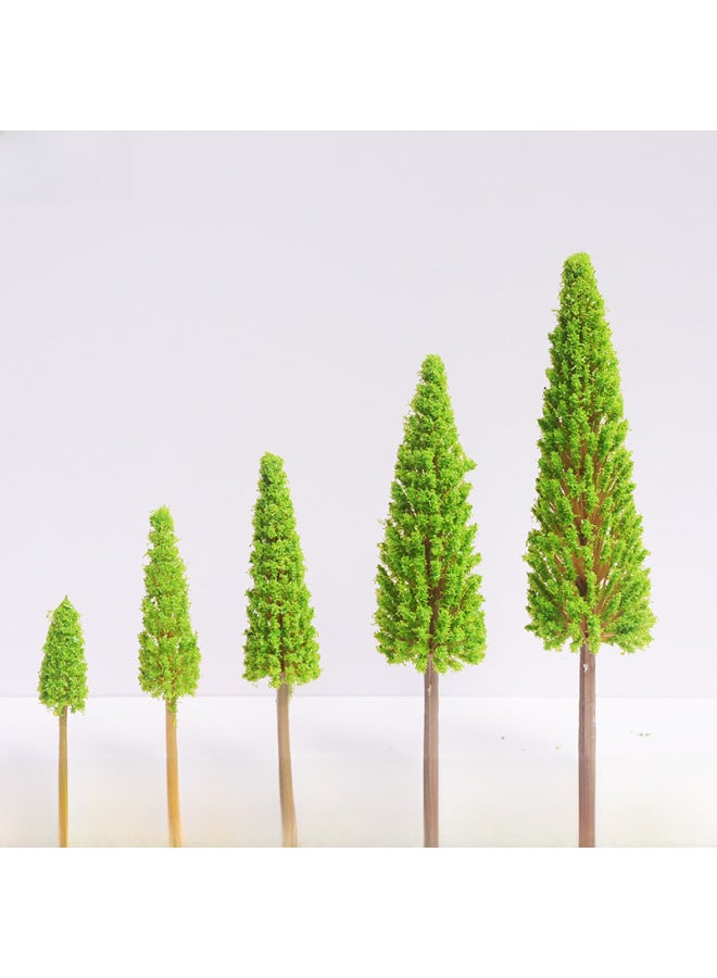 Handmade Scene Model Tree Landscaping Small Trees Plastic Ring Art Micro Landscape Finished Tree Sand Table Modeling Materials-Color:Light Green 10cm A Tree  - Image 3