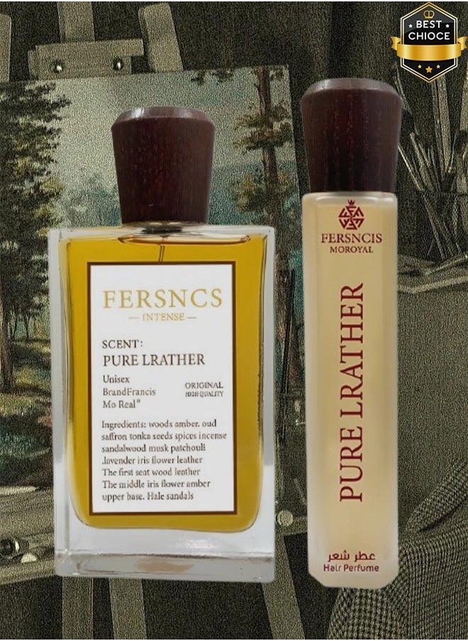 Scent 8 Pieces Fersncs Pure Lrather Perfume For Unisex 100ml And Hair Mist  - Image 2