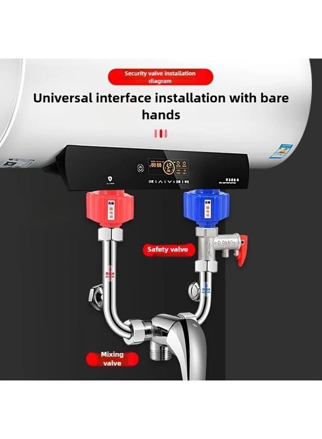 0.75MPa Brass Pressure Safety Valve With Check Function For Water Heater Boiler - Image 3