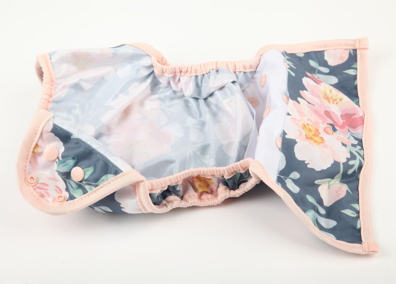 سيجراجور Baby Cloth Diaper Cover Nappy One Size 8lbs to 36lbs for Girls (Floral) - Image 4