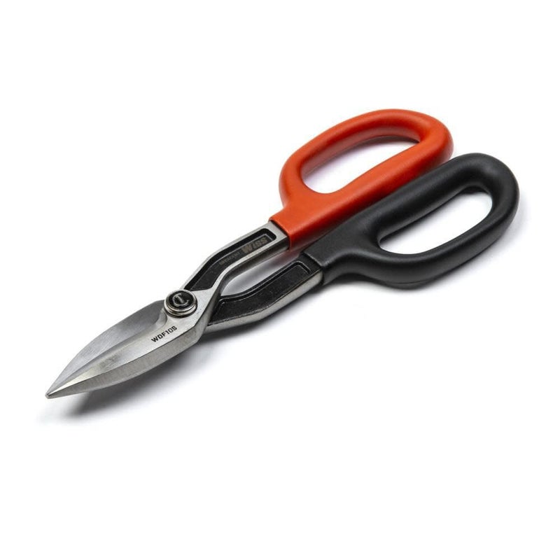 Wiss Crescent Wiss Straight Pattern Tinner Snips - Durable, Heavy-Duty Cutting Tool with Torque Control & Ergonomic Handles - WDF12S - 10" - Image 5