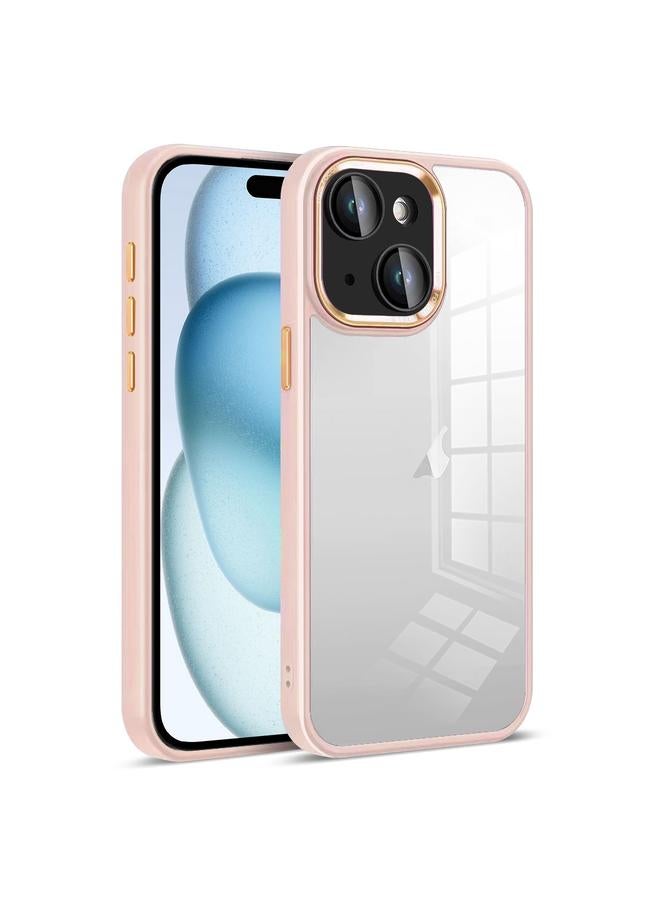 S-TOP Case For iPhone 15 Plus Colorful Armor Lens Film Transparent Phone Case - Image 1