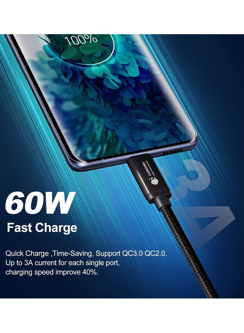 كاروسكي كابل USB A إلى USB C 3.0 بسرعة 5 جيجابايت في الثانية مع شحن سريع بطول 1.2 متر - Image 2