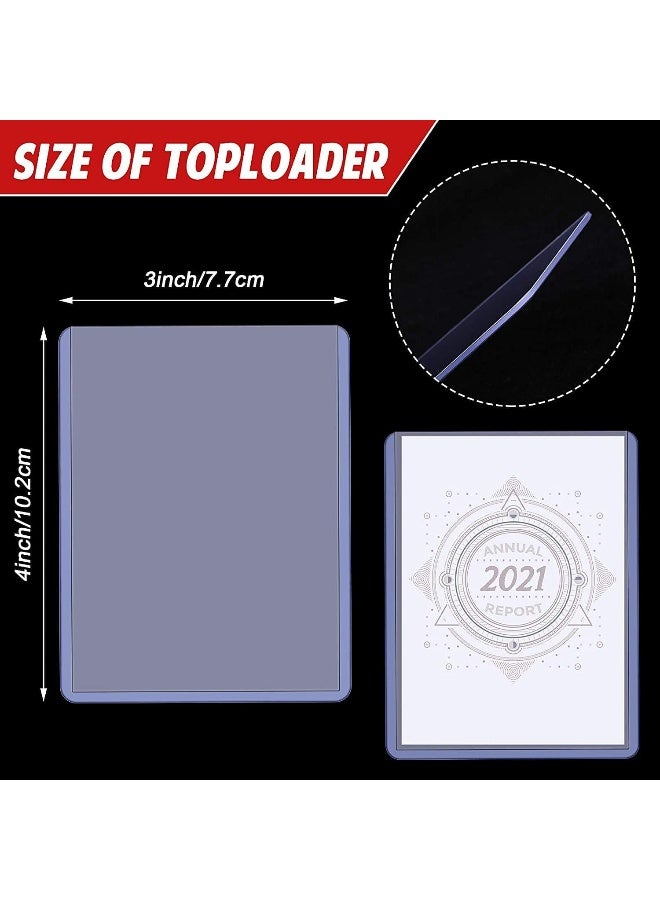 ECVV 50 عبوة من حاملات بطاقات التداول، أكمام بطاقات بلاستيكية صلبة مناسبة لبطاقات ألعاب البيسبول القياسية، واقيات بطاقات شفافة مقاس 3 × 4 بوصة - Image 3