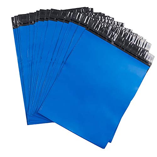 ProLine Packaging ProLine Blue 12x15.5 Poly Mailers Self Sealing Envelopes Bags Shipping Mailing Bags 2.5Mil Thickness (100 Mailers) - Image 1