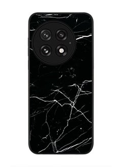 For OnePlus 13 5G Case,Slim fit Camera Protection, Shockproof Thin Phone cover  - Marble Print Black