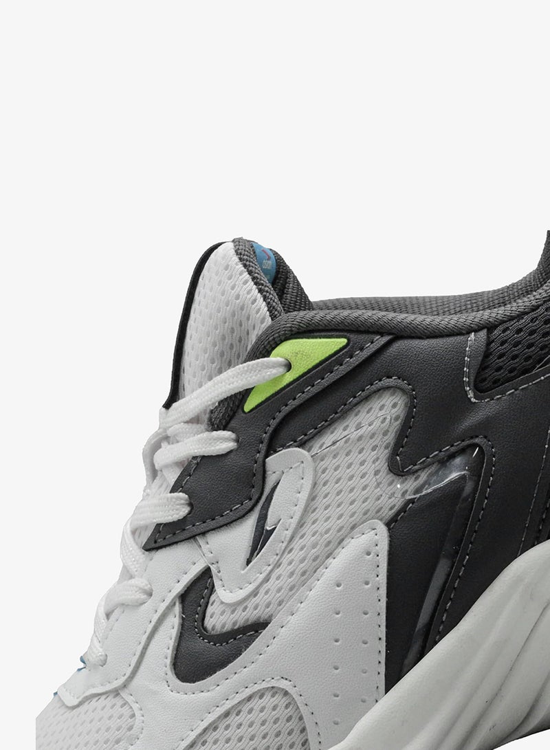 Asian Men's White and Dark Grey Running Shoes for Sports - Image 5