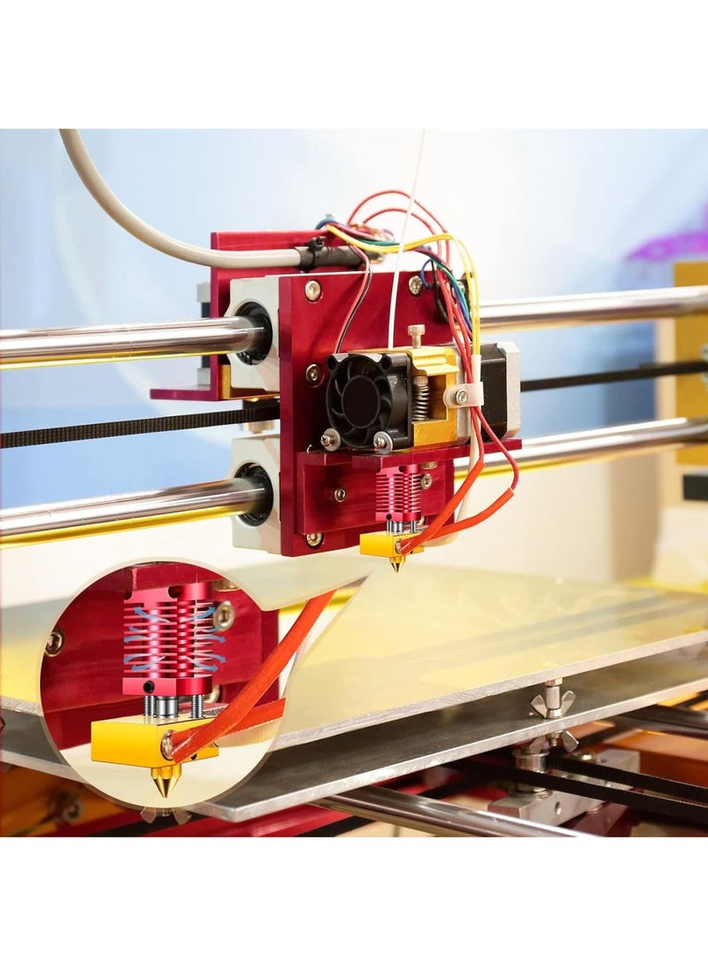 SOLARAE Metal Hotend 3D Printer Nozzles, Hardened Steel Tool High Temperature Pointed Wear, Resistant with CR-10 / CR10 / CR10S / Ender 2 / Ender 3 Ender 5 Printers - Image 5