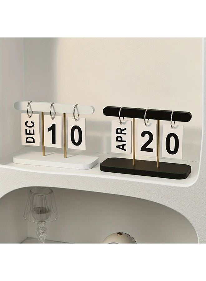 تقويم مكتب نوردي أبيض مع تقليب تلقائي للصفحات 2025-2026، مخطط شهري، ديكور للمكتب المنزلي - Image 3