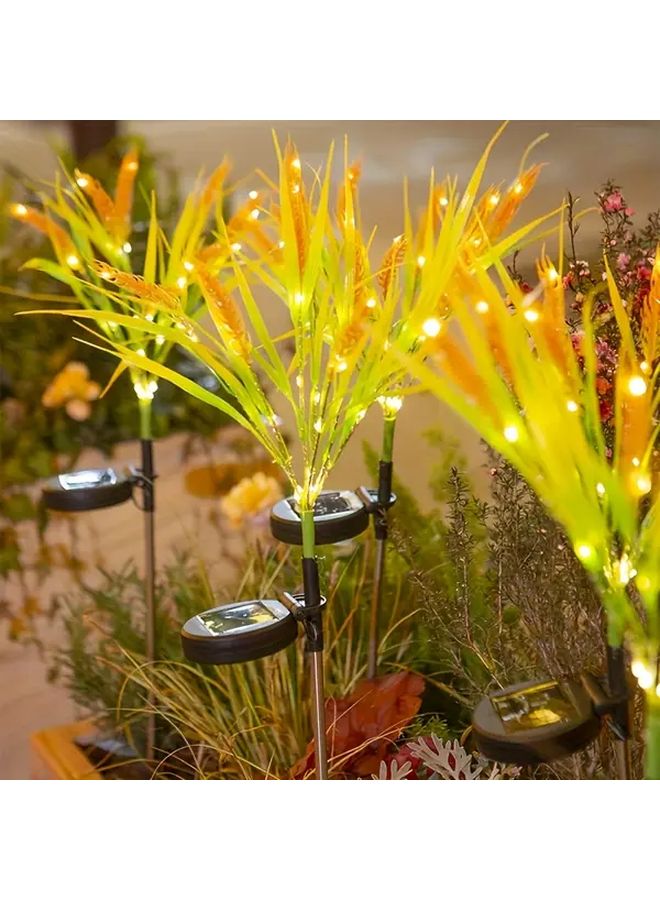 مجموعة مصابيح القمح الشمسية من 7 قطع لحدائق outdoor والفسحات وممرات pathways ديكور حصاد الخريف - Image 2