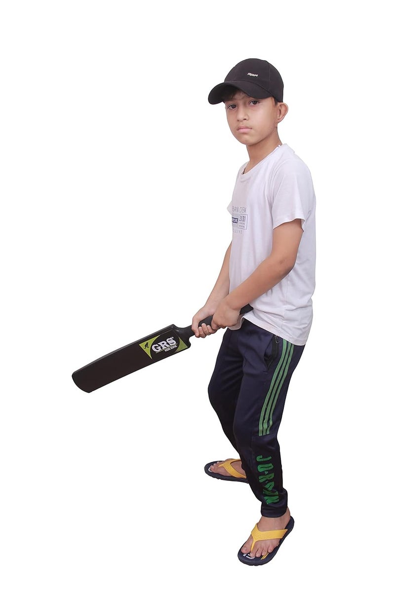 Grès مضرب كريكيت بلاستيك قوي من كيدز زون مع مجموعة ويكت و 1 كرة تنس للأطفال (الحجم 3، العمر 6-10 سنوات) - Image 3