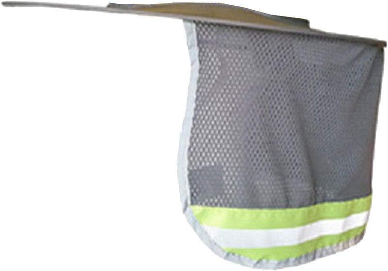 klarako Full Brim Hard Hat Sunshade Neck Shield Neck Sun Shade Protection for Safety Helmet  Grey - Image 1