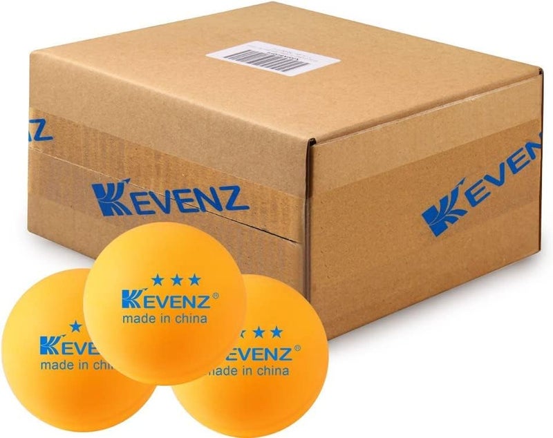 KEVENZ كرات بينغ بونغ 3 نجوم، 40+ مم كرات تنس طاولة متقدمة، كرات بينغ بونغ بالجملة للاستخدام الداخلي والخارجي للتدريب، المنافسة والمزيد، بيضاء - Image 4