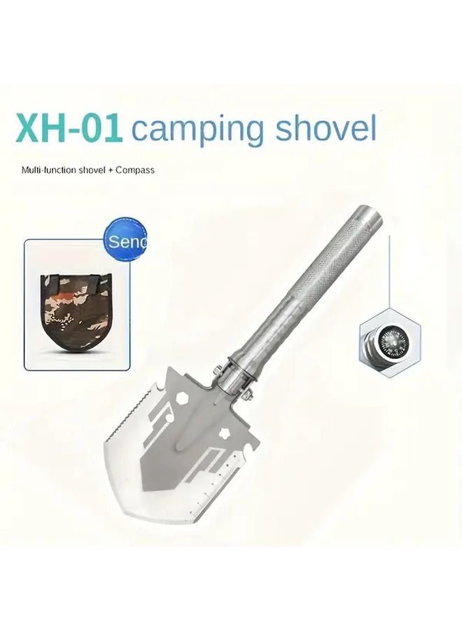 Supervisor XH 01 Multifunctional Folding Shovel Stainless Steel Portable Camping Gardening Tool - Image 1