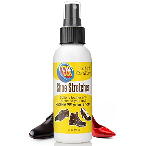 EZR Shoe Stretch Spray - Softener & Stretcher Shoe Spray To Instantly Increase Comfort & Loosen Tight Spots In Leather Shoes, Sneakers, Loafers, Sandals, Suede, Nubuck, Canvas, & High Heels, 4 Fl Oz - Image 1