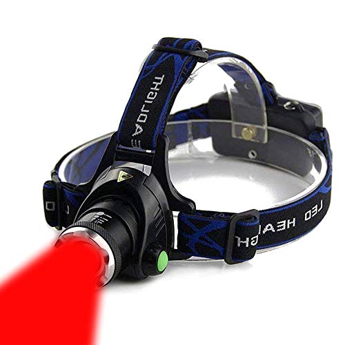 AuKvi Red Light Headlamp,3 Mode Red LED headlamp,Zoomable Red headlamp,Adjustable Focus Red LED Headlight for Astronomy, Aviation, Night Observation,etc - Image 1