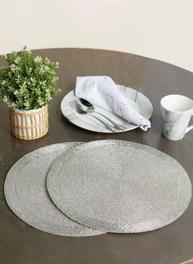 Marks & Spencer Set Of 2 Beaded Placemats