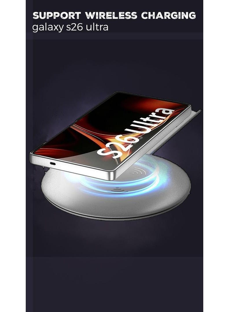 GKK Stylish Leather Case Compatible with Samsung Galaxy S26 Ultra (2026), Slim Business Design, Anti-Drop, All-Round Protection Phone Cover Support MagSafe Wireless Charging with KickStand Holder and Pen Slot Design - Pen NOT Included - Image 4